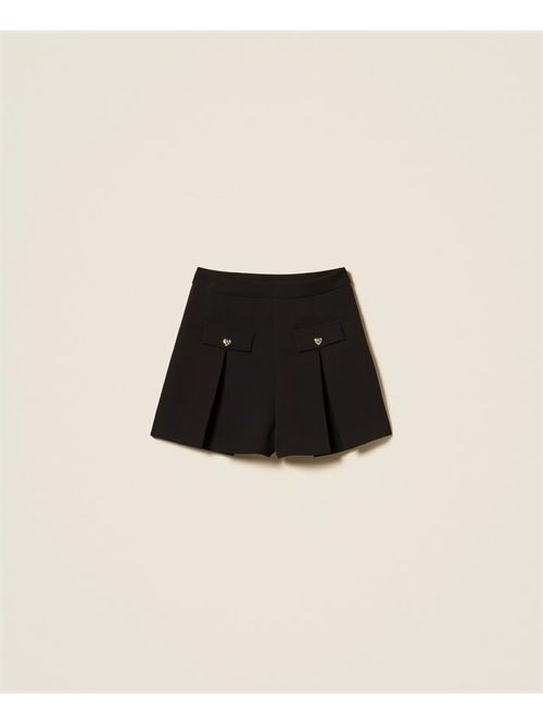 Shorts in crêpe con bottoni a cuore TWINSET | TP2042/00006